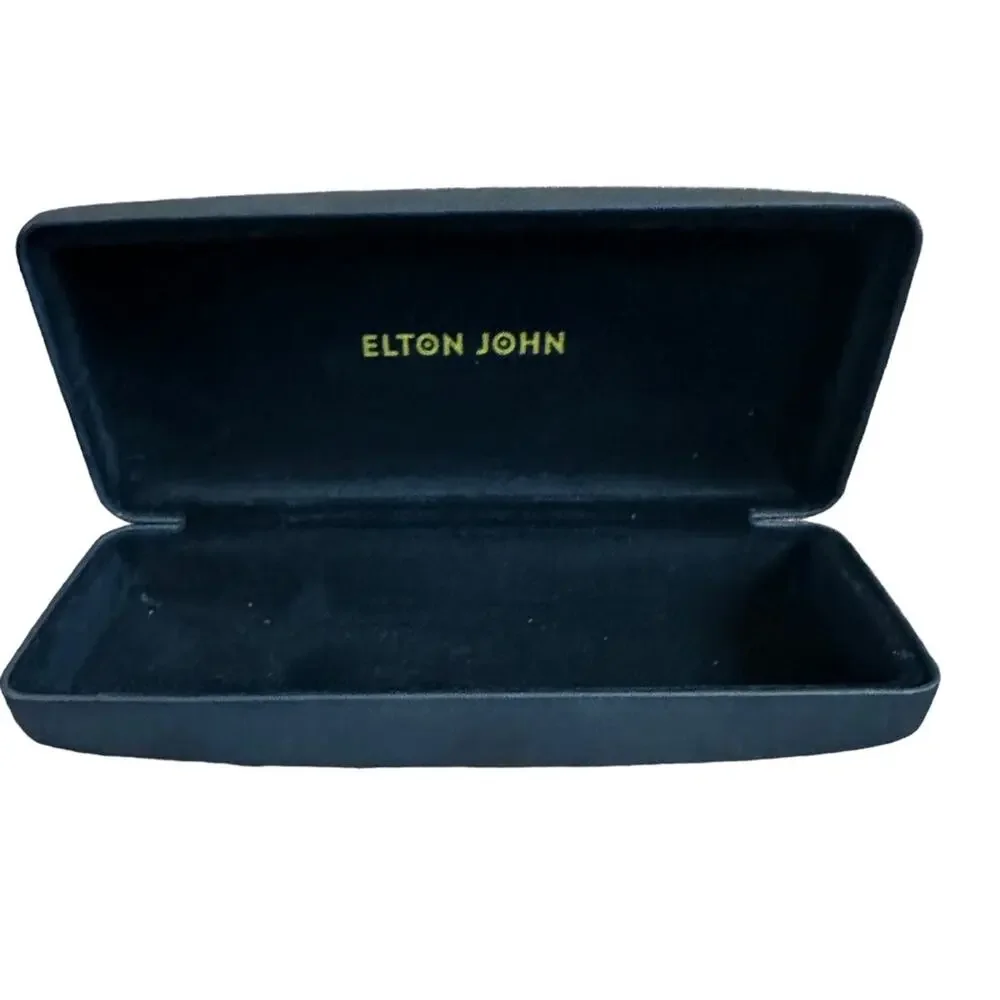 Elton John Gold Star Eyeglass Black Hard Case ￼